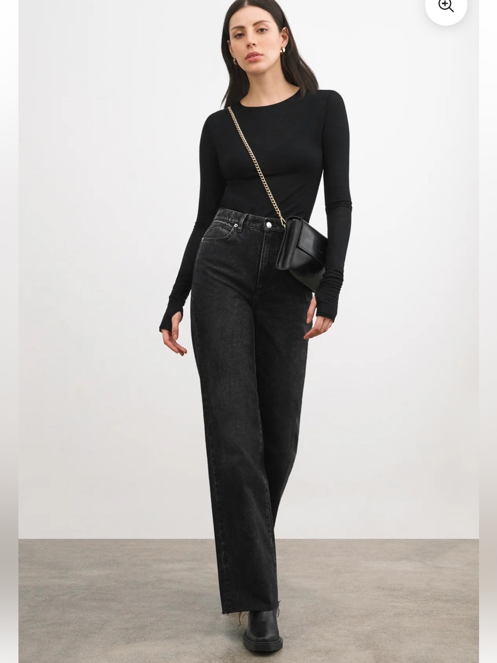 Marcella Women’s European Denim Rowan Straight Leg Jeans Faded Black Size 32